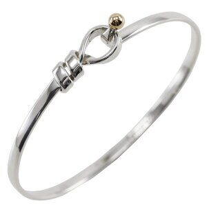 TIFFANY&Co. Hook & Eye Bangle Silver925/K18 yellow gold 9.3g Women
